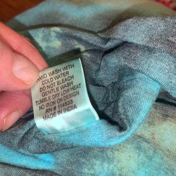 90’s NWT DEADSTOCK TIE DYE STUDDED FESTIVAL DRESS. MALTESE CROSS GRUNGE. - Picture 9 of 9